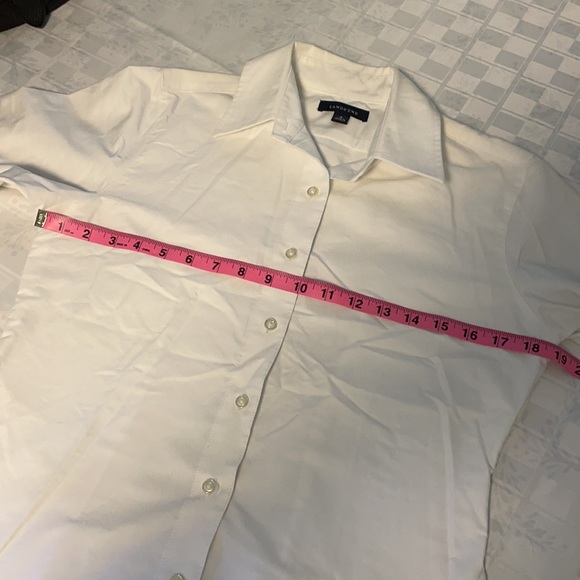 3/$18, 🌼Land’s End classic white button down shirt size 4 - Picture 5 of 8